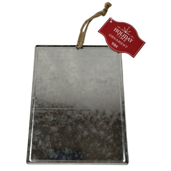 Holiday Time 5 Pack Assorted Rustic Retro Wooden and Metal Christmas Ornaments - Picture 7 of 9